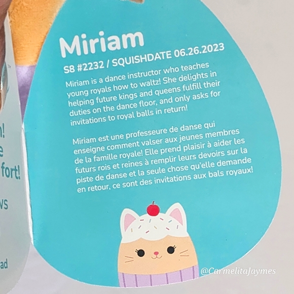 MIRIAM πΊπ§ Cupcake Cat Original Squishmallow by Kelly Toy β NWT β - Picture 7 of 8